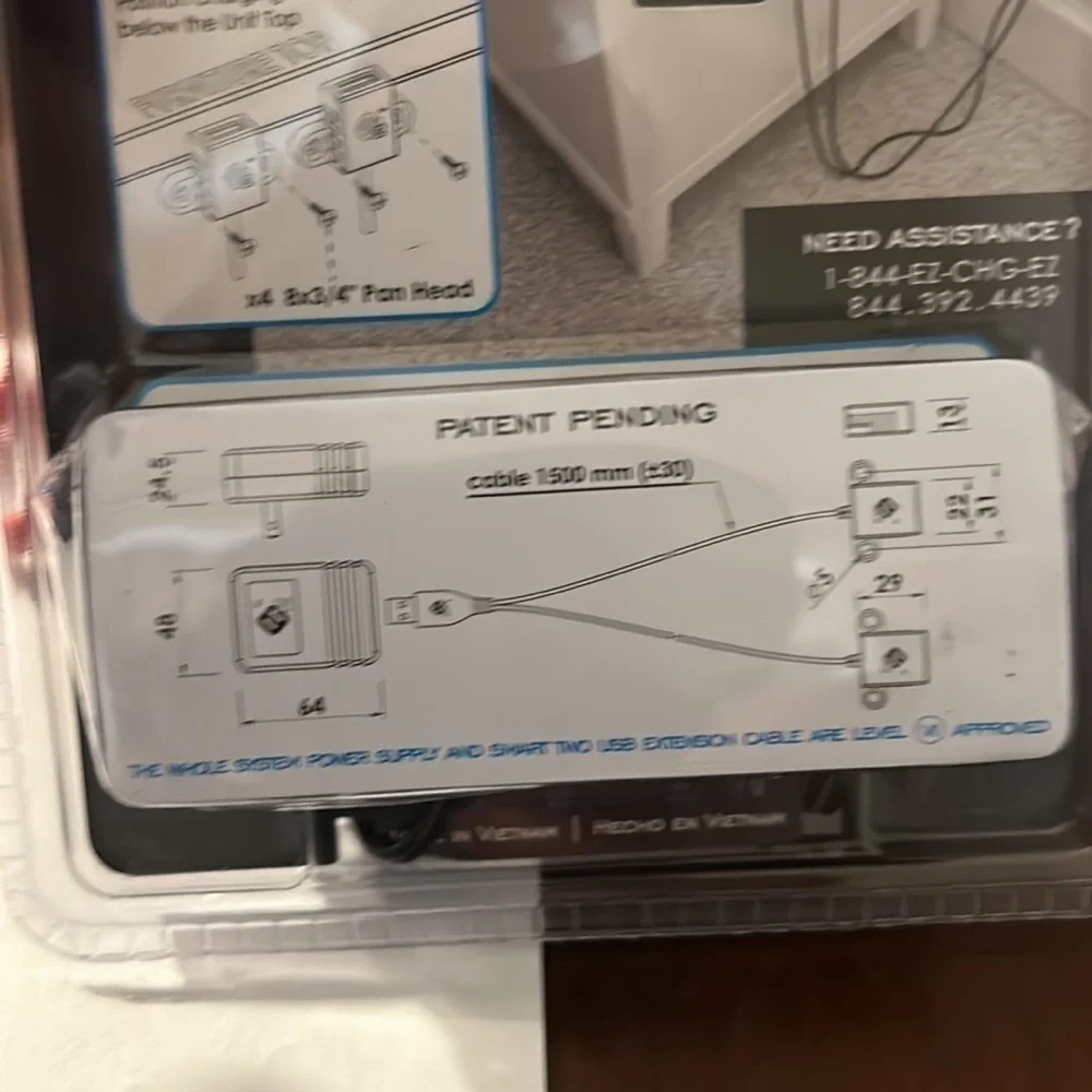 2 Port USB Charger EZ COLLECTION Intelligent Charging System Version A 2FD-B New